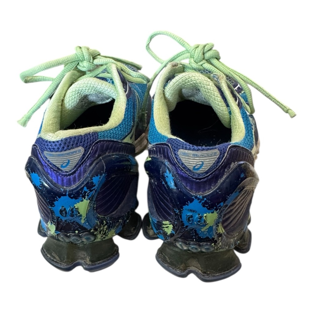 Asics Women's Gel Sendai Blue Green T4a6n Running Shoes Sneakers